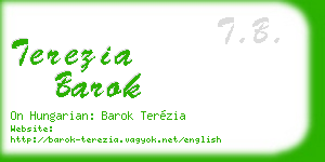 terezia barok business card
